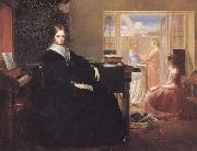 Richard Redgrave,RA The Governess:she Sees no Kind Domestic Visage Near oil painting on canvas